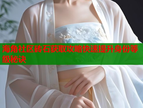 海角社区砖石获取攻略快速提升身份等级秘诀