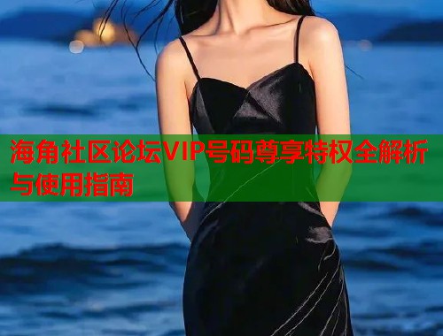海角社区论坛VIP号码尊享特权全解析与使用指南